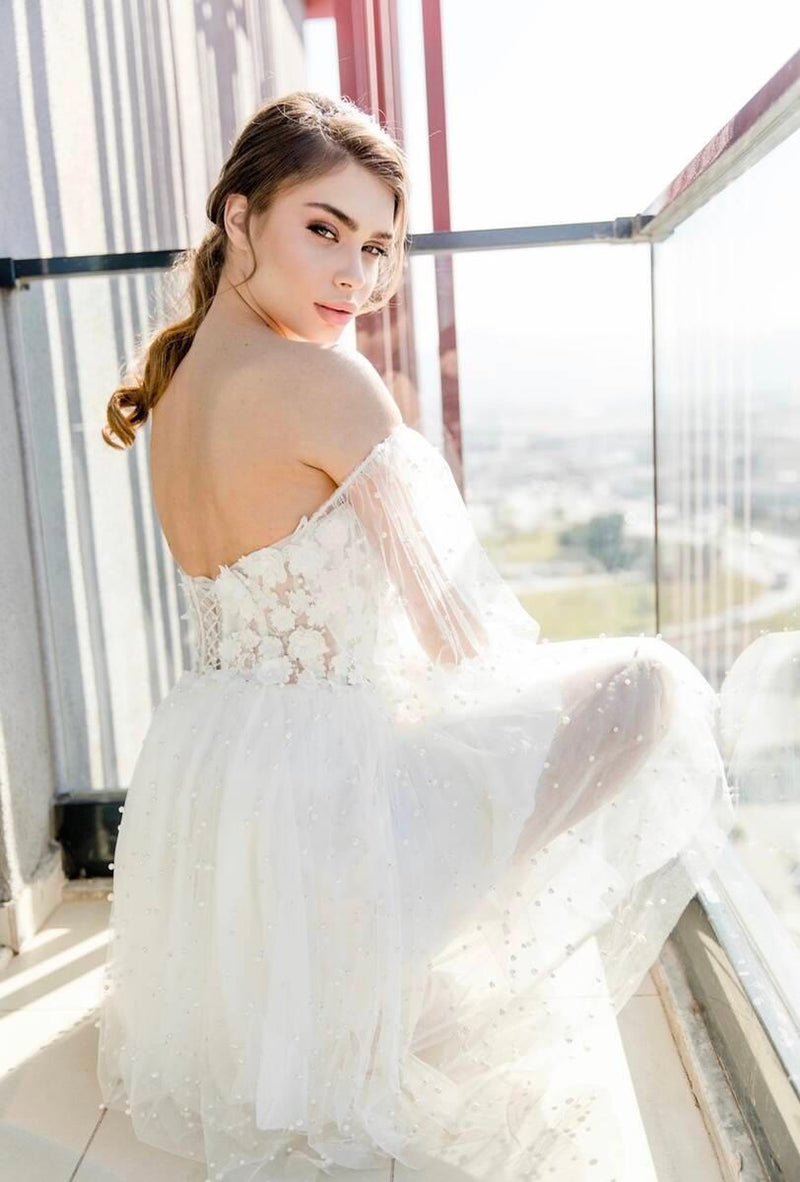 Fleur After Party Kısa Evden Çıkış Gelinlik Elbisesi - Mediha Cambaz Bridal