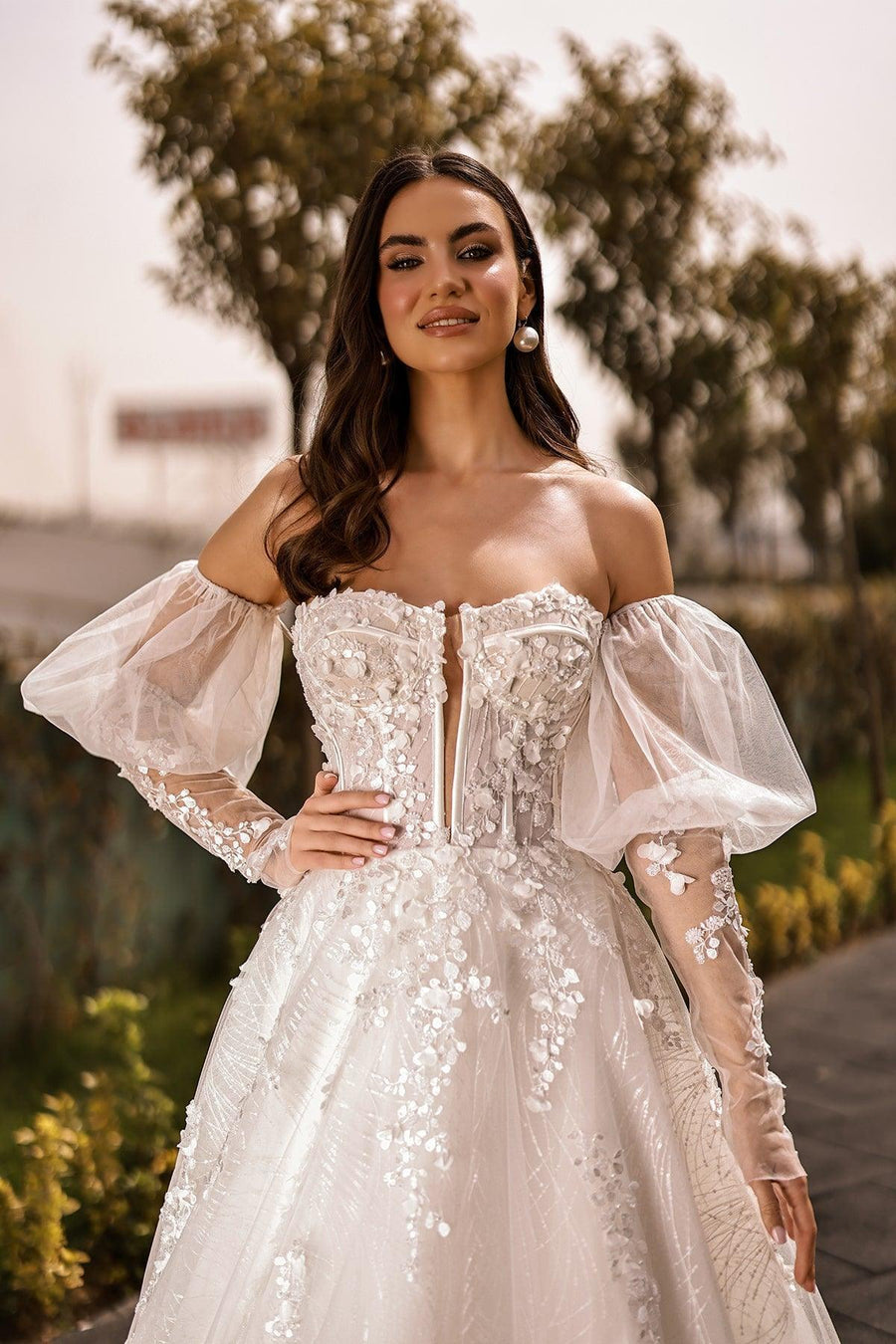 Balloon Sleeve Wedding Dresses