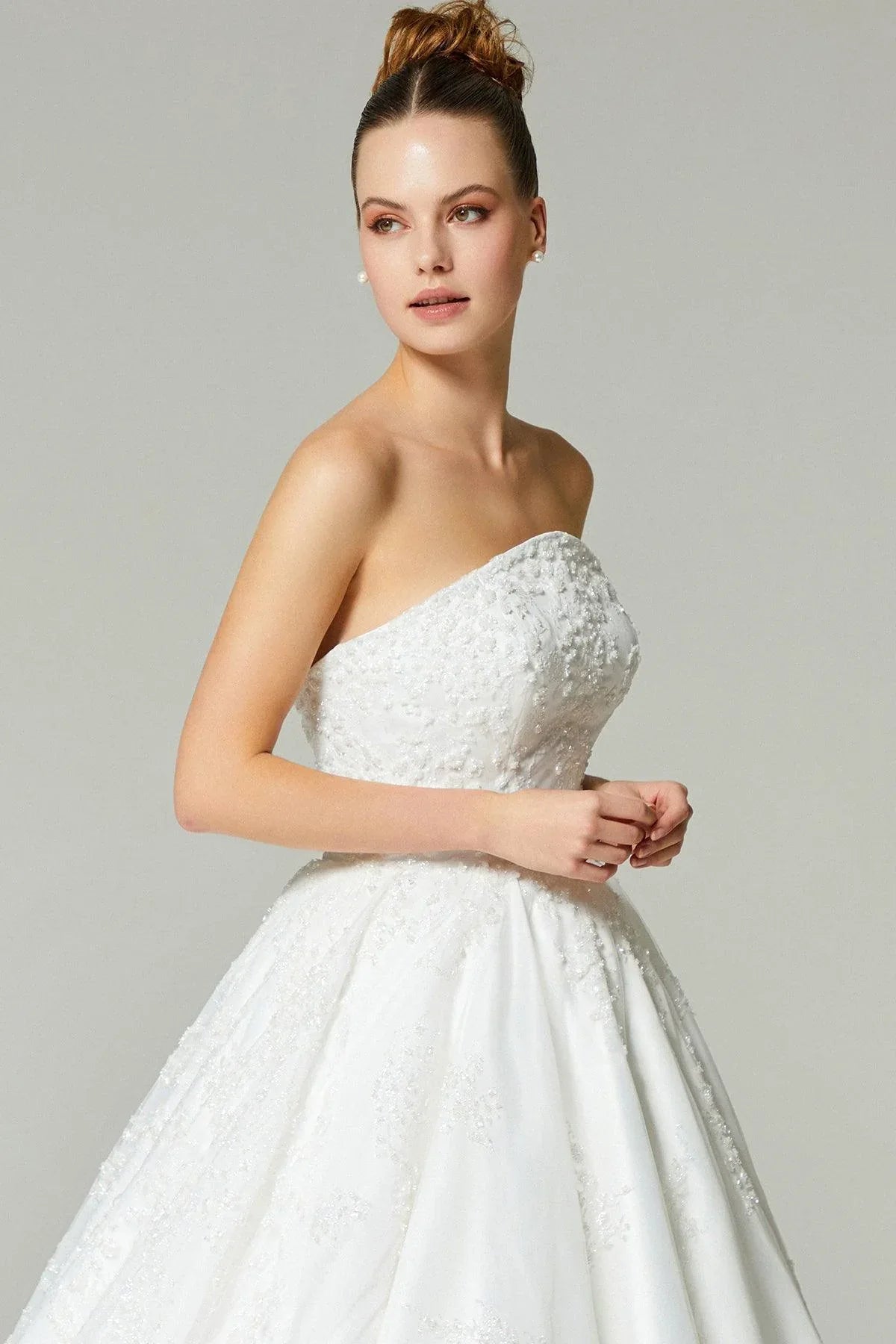 Frank Kasnak İşlemeli Prenses Gelinlik - Mediha Cambaz Bridal