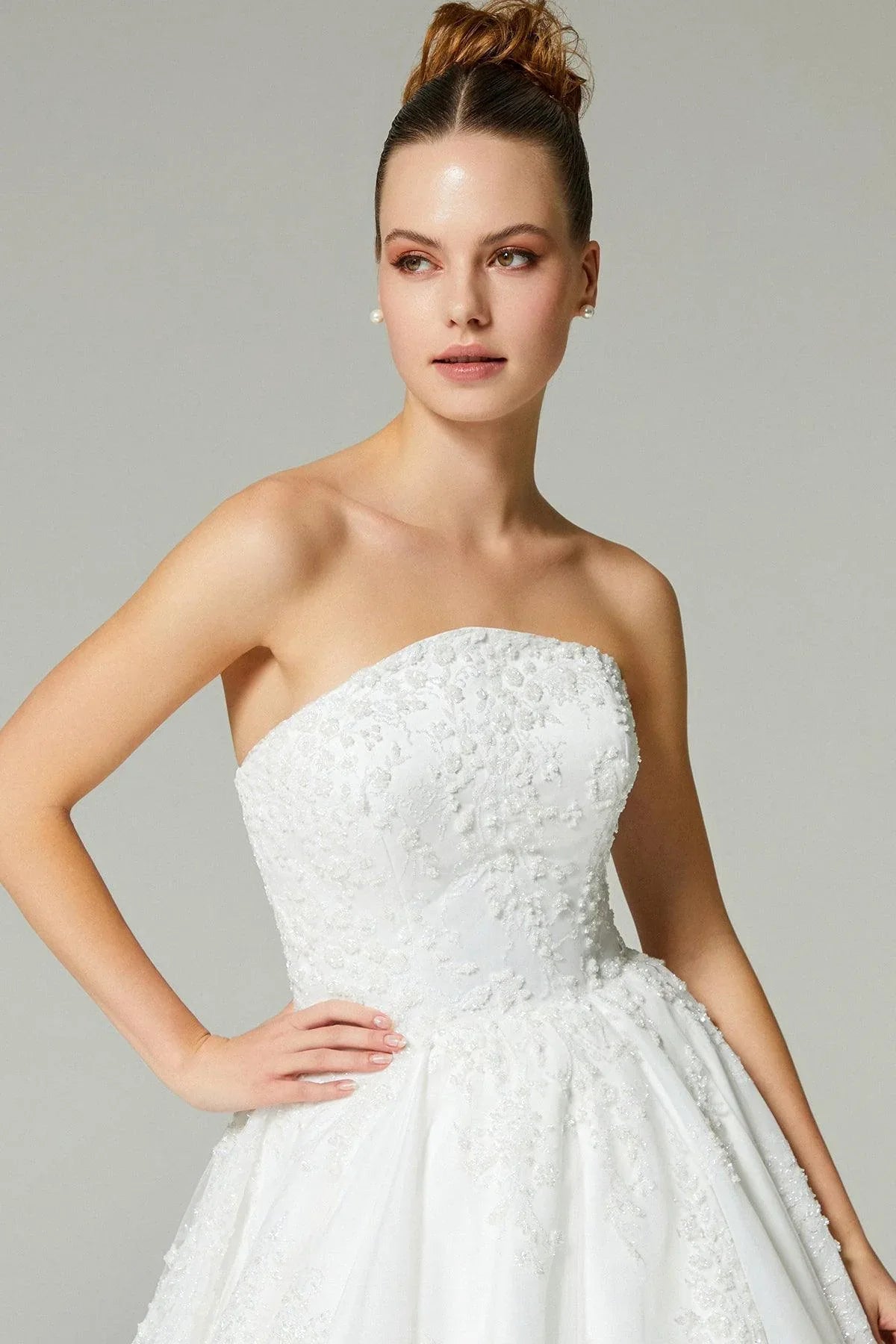 Frank Kasnak İşlemeli Prenses Gelinlik - Mediha Cambaz Bridal