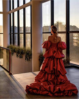 Haute Couture Kırmızı Nişan ve Kına Elbisesi - Mediha Cambaz Bridal
