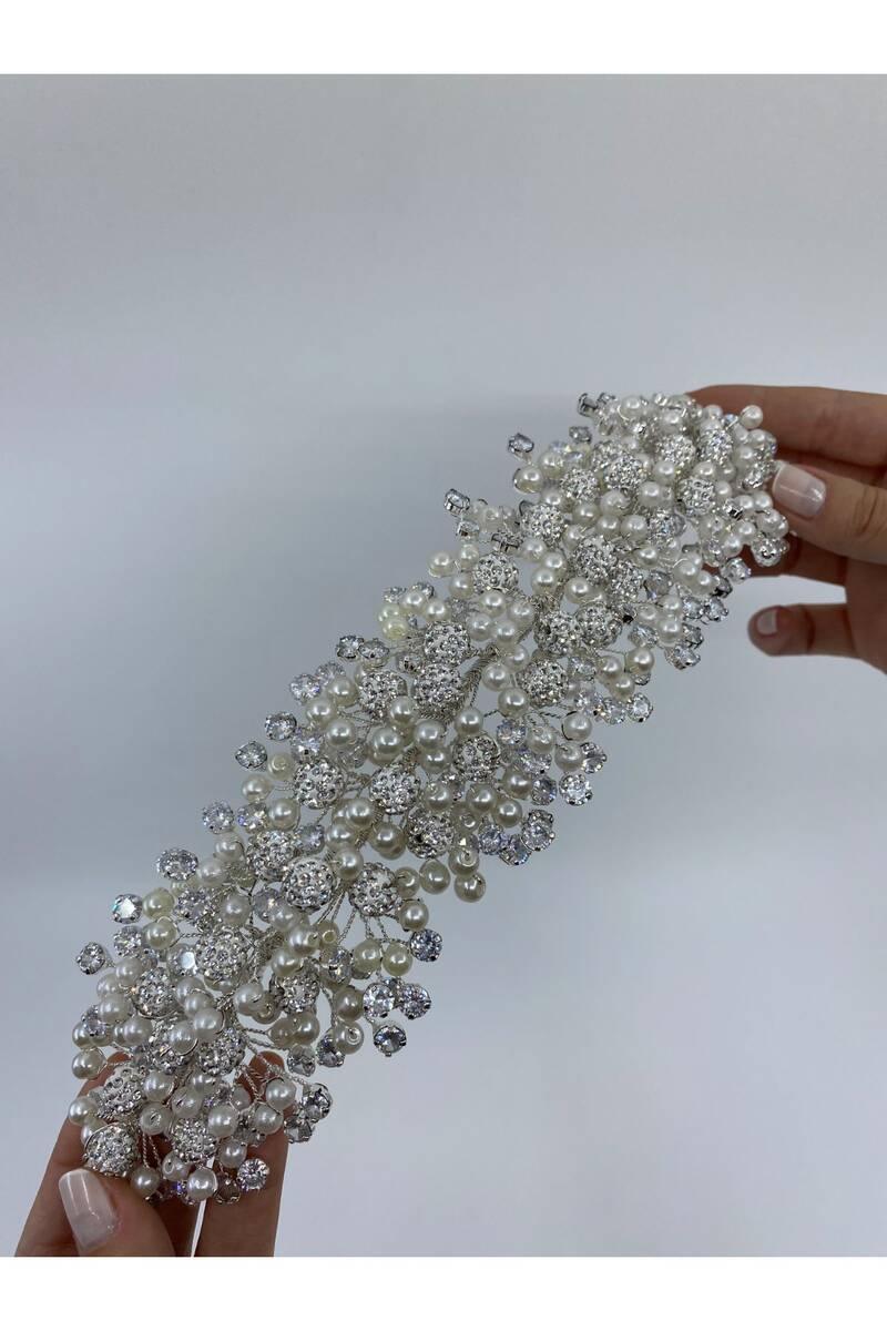 Küre Boncuklu Saç Aksesuarı - Mediha Cambaz Bridal