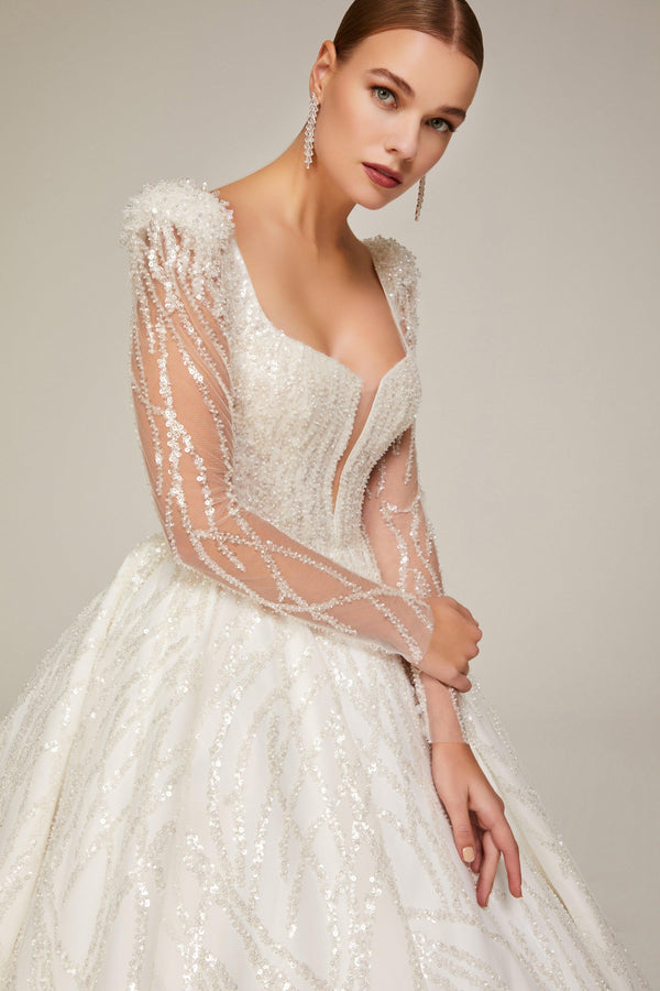 Larissa Payet Dantel Prenses Model Gelinlik - Mediha Cambaz Bridal