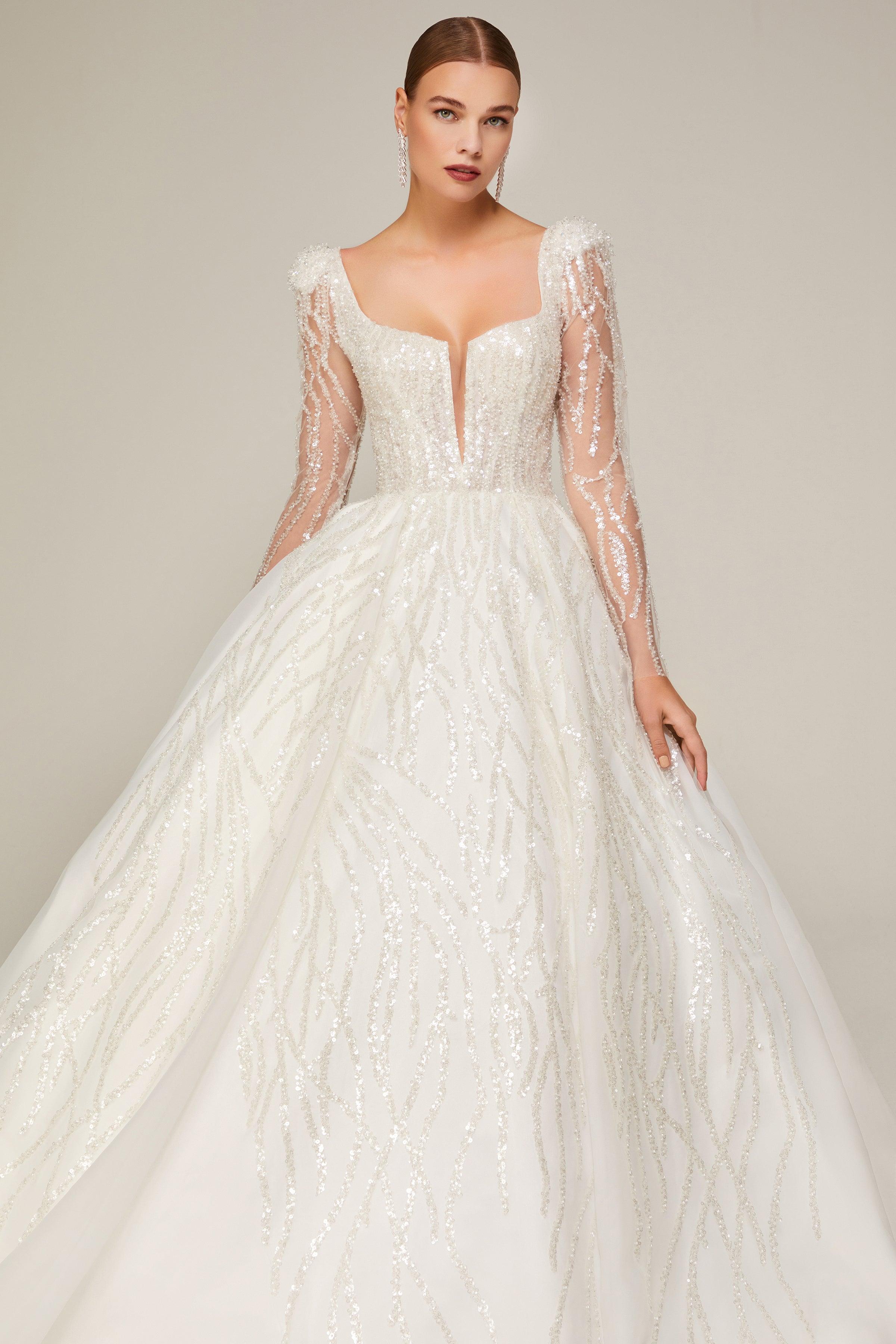 Larissa Sequin Lace Bursa Bridal Dress Dress Wedding Cambaz Cambaz Princess – Wedding | Mediha Mediha Model