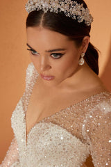 Luxe 22 El Yapımı Işıltılı Prenses Model Gelinlik - Mediha Cambaz Bridal