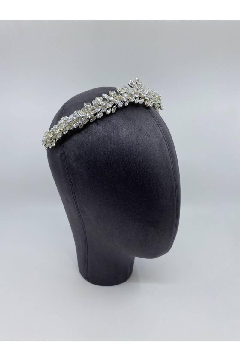 Moira Zirkon Taşlı Apolet Görünümlü Saç Aksesuarı - Mediha Cambaz Bridal