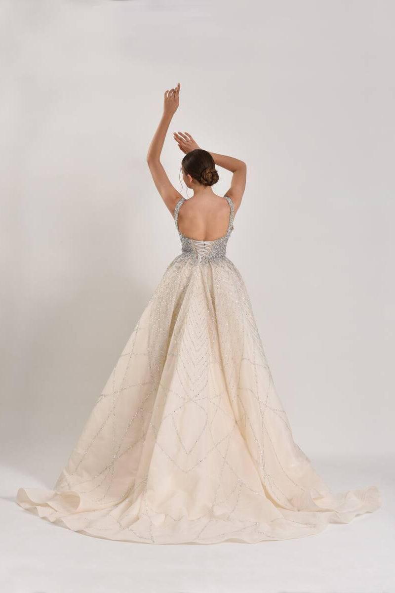 Princess Kasnak İşi Prenses Model Gelinlik - Mediha Cambaz Bridal