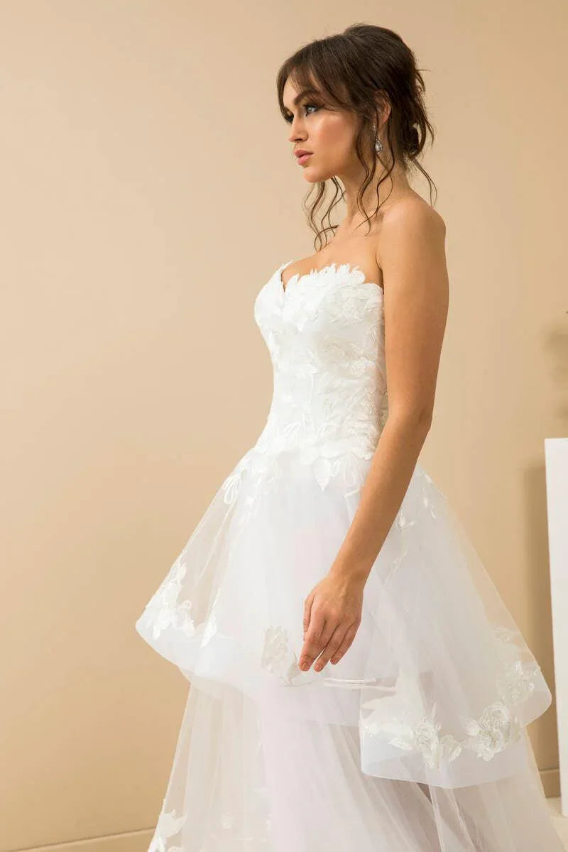 Rose Leaf Dantel Güpür Vintage A Kesim Gelinlik - Mediha Cambaz Bridal