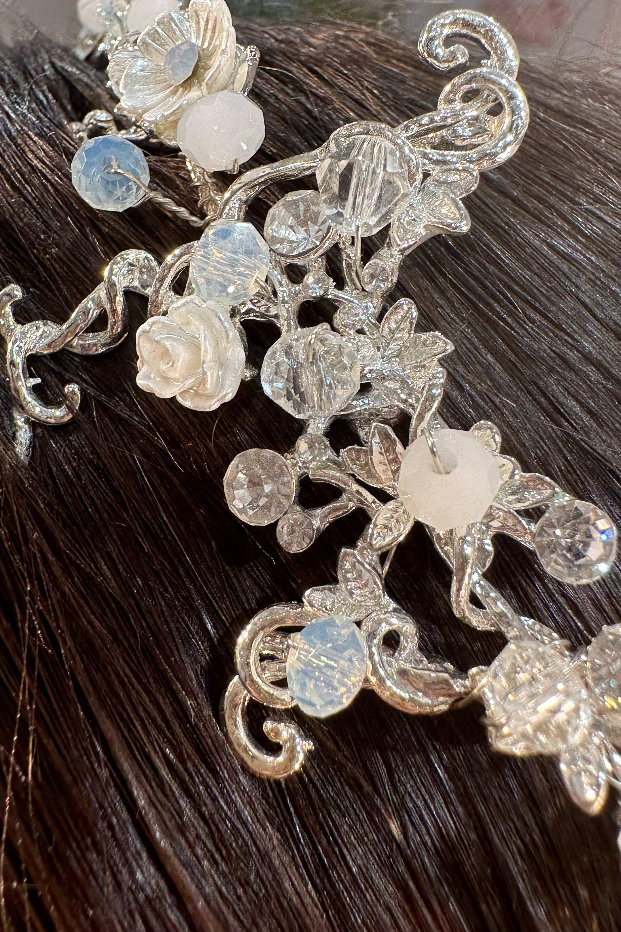 Vera Zirkon Taşlı Gelin Saç Aksesuarı - Mediha Cambaz Bridal