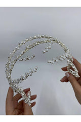 Zirkon Taşlı Sarmaşıklı Dallı Saç Aksesuarı - Mediha Cambaz Bridal